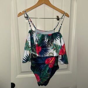 Tropical Floral One-Piece Swimsuit